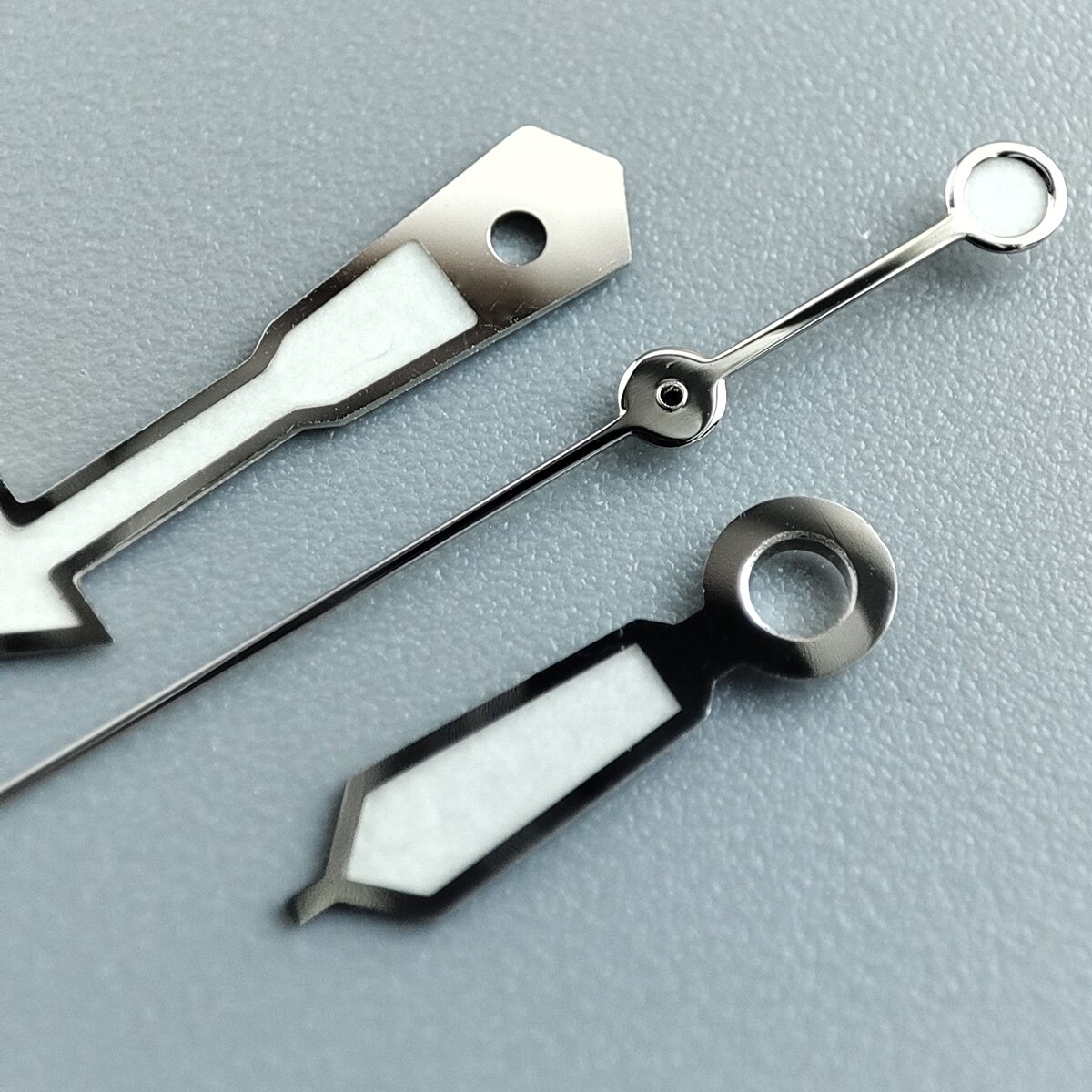 Horloge Accessoires Horloge Pointer NH35 Handen Zilveren Handen Groen Super Lichtgevende, Geschikt Voor NH35, NH36 Beweging NO.33