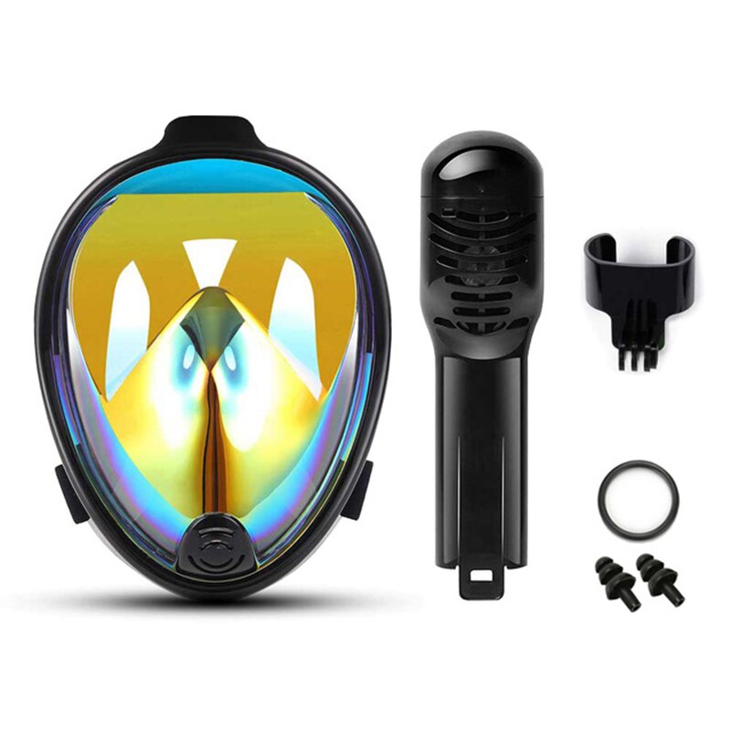 Full Face Diving Mask Anti-fog adjustable headband Snorkeling Mask Liquid silicone Underwater Swimming Equipment