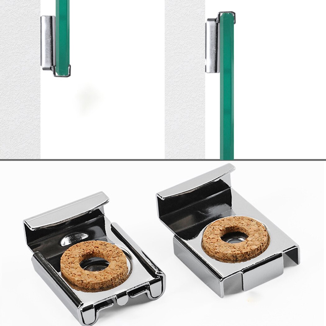 Frameless Bathroom Mirror Glass Wall Mounting Fixing Kit Hardware-With Screws Set 4-6mm 31mm*24mm*7mm