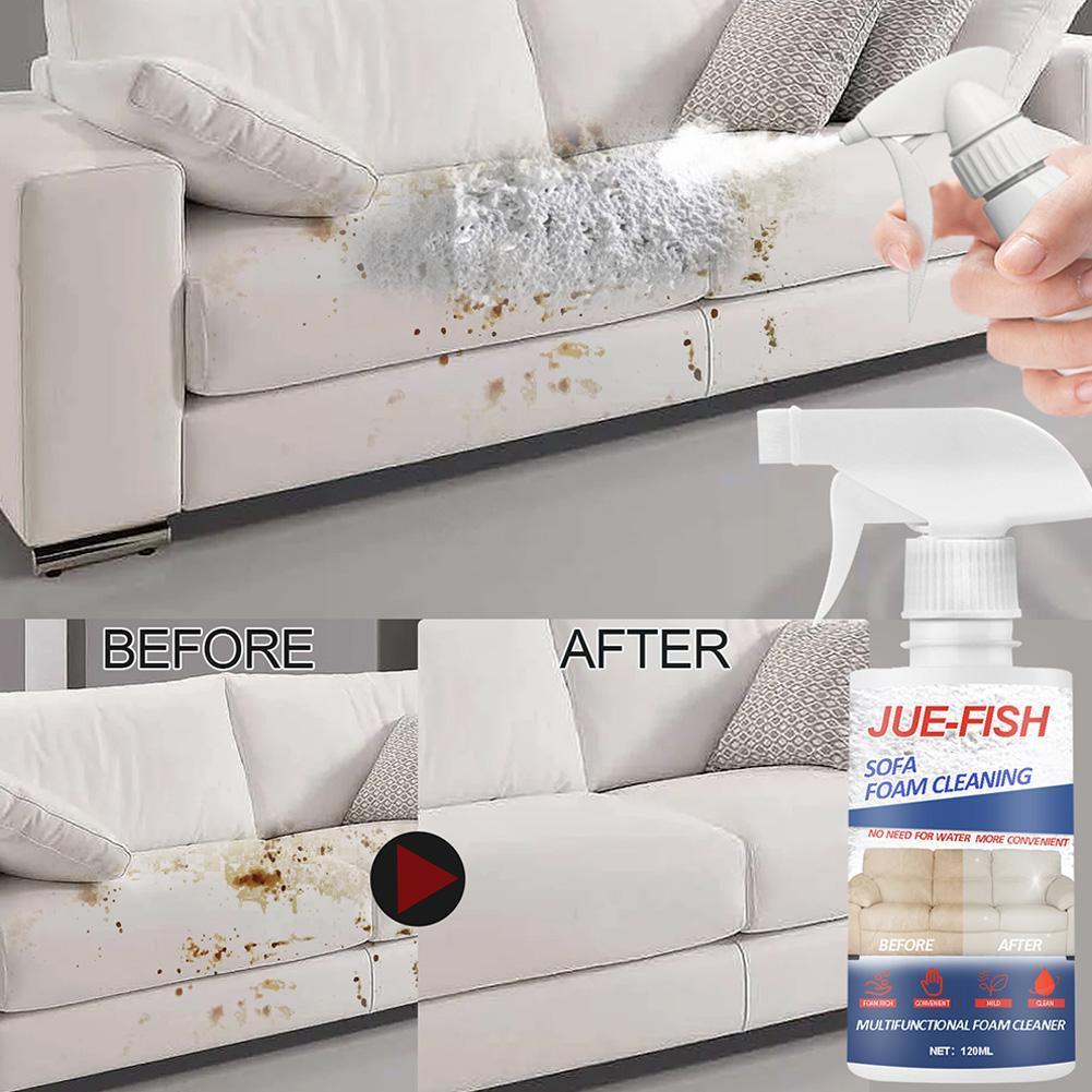 60ml/120ml Multi-Purpose Foam Cleaner Bubble Cleaner Home Cleaning Dust Cleaner Sofa Home Leather Remover Stains C7W3