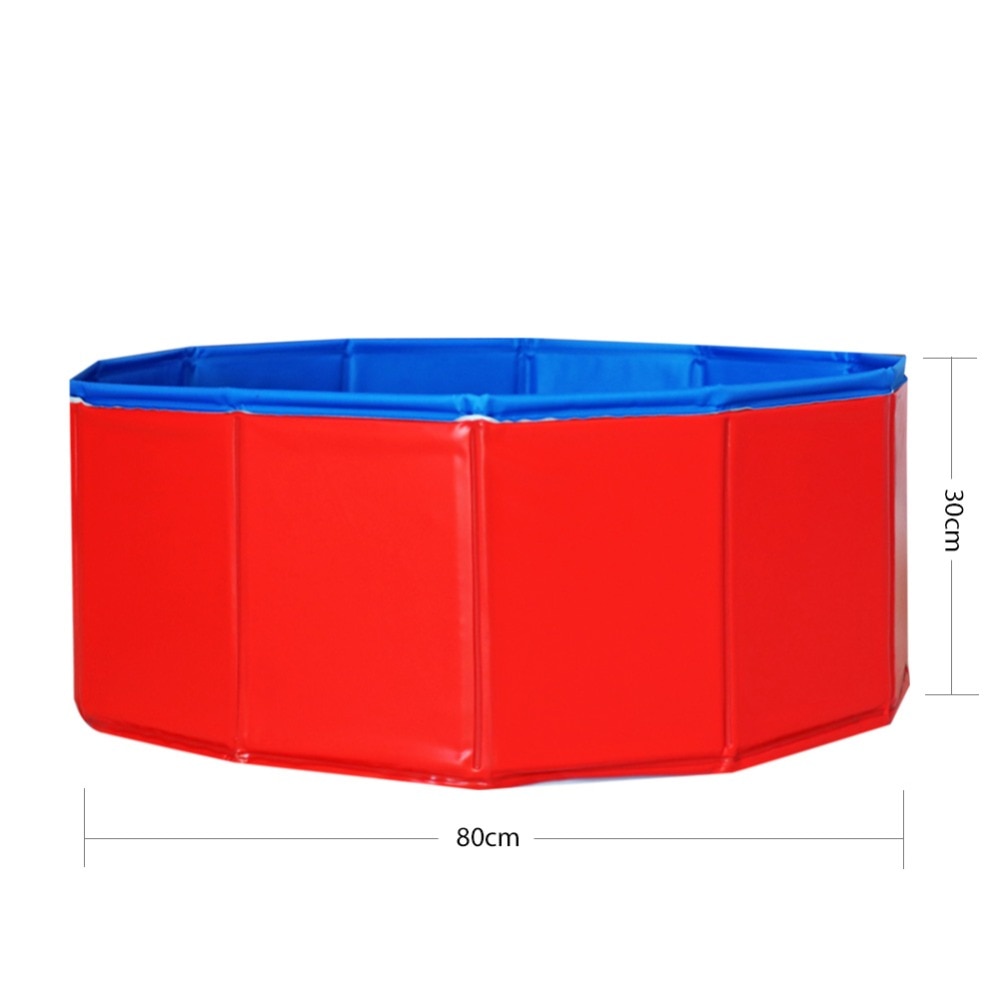 Mascota perro gato piscina plegable piscina Durable portátil limpiador de perros piscina para perros gatos mascotas Limpieza de baño mascota suministros: M