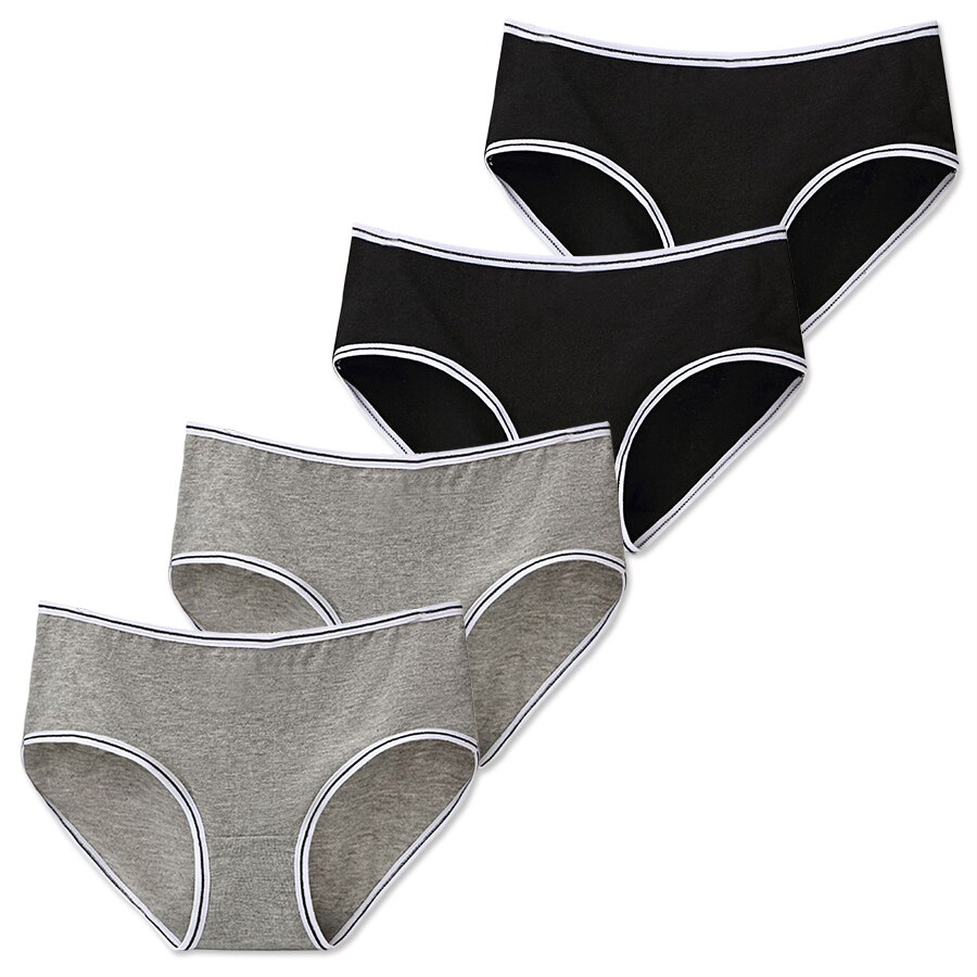 Lot de 4 culottes en coton pour adolescentes, sous-vêtements d'entraînement pour jeunes filles de 8 à 16 ans: hei2hui2
