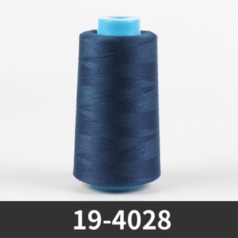 3500m yards overlock naaimachine lijn meter cones zwart wit naaigaren industrieel polyester garen: 19-4028