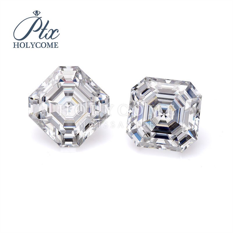 offre spéciale couleurs pierre gemme 5.5mm Asscher coupe diamant forme D couleur VVS1 pur blanc moissanite pour faire des bijoux