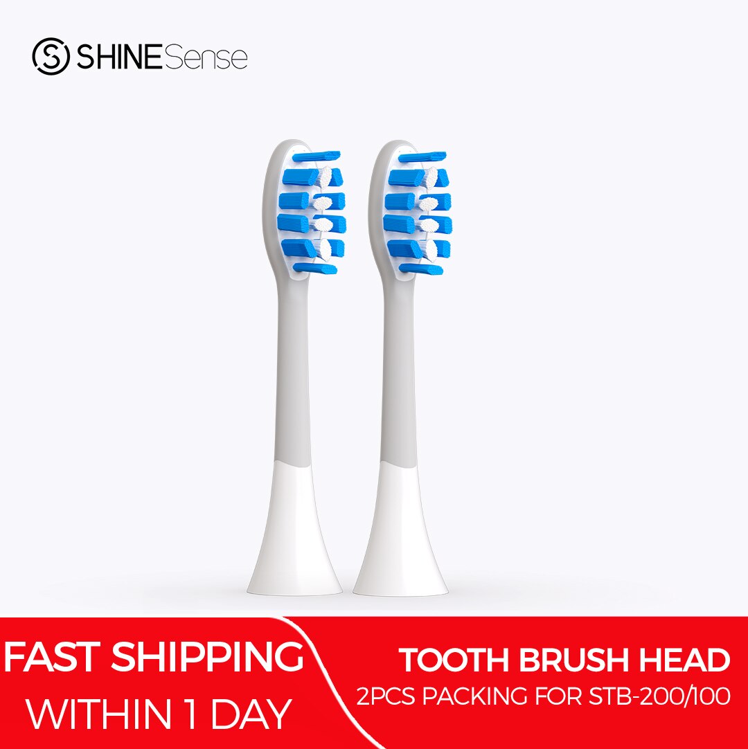 ShineSense Sonic Toothbrush Replacement Brush Heads for STB-100&amp;200