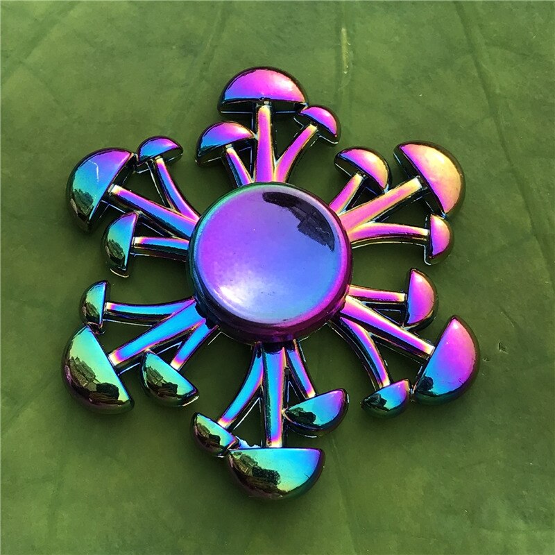 3 Blad Regenboog Metalen Vinger Spinner Lager Spinner Speelgoed Volwassen Kruis Tol Decompressie Speelgoed Voor Kinderen Fidget Spinners: 2