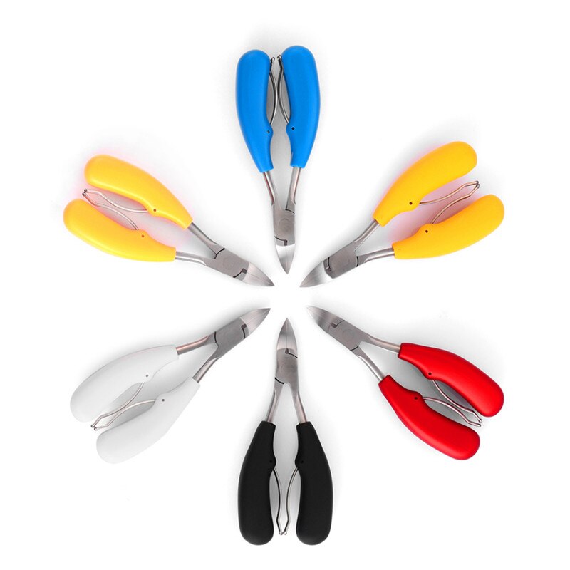 Herramienta de manicura pedicura, cortauñas de precisión de acero inoxidable para uñas de los pies, cortador, recortador para uñas gruesas, 1 unidad