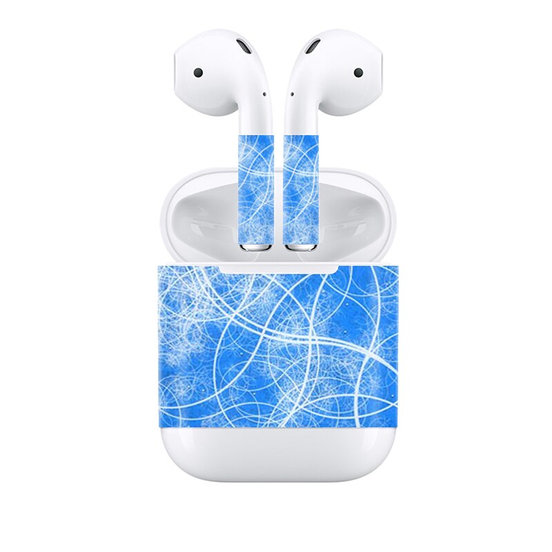 Blauwe Hemel Stickers voor AirPods Skin Siliconen Case voor AirPods Skin Decal Beschermende Cover Wraps