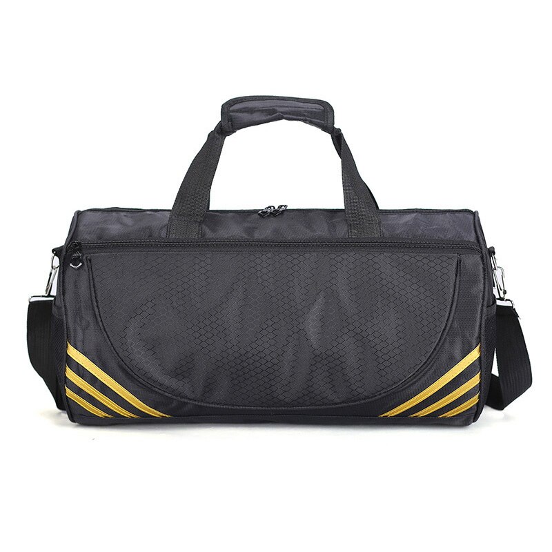 Billig sport gymväska kvinnor män fitness för yoga nylon sport resor träning ultralätt duffle skor liten sac de sport bag: Guld-s