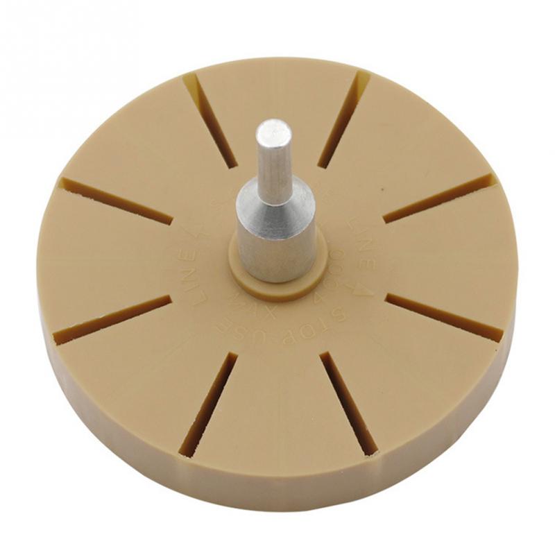 Pinstripe Rubber Wheel Eraser Disk Car Sticker Remover Pneumatic Auto Paint Pad Universal Maintenance Cleaning Repair Tool