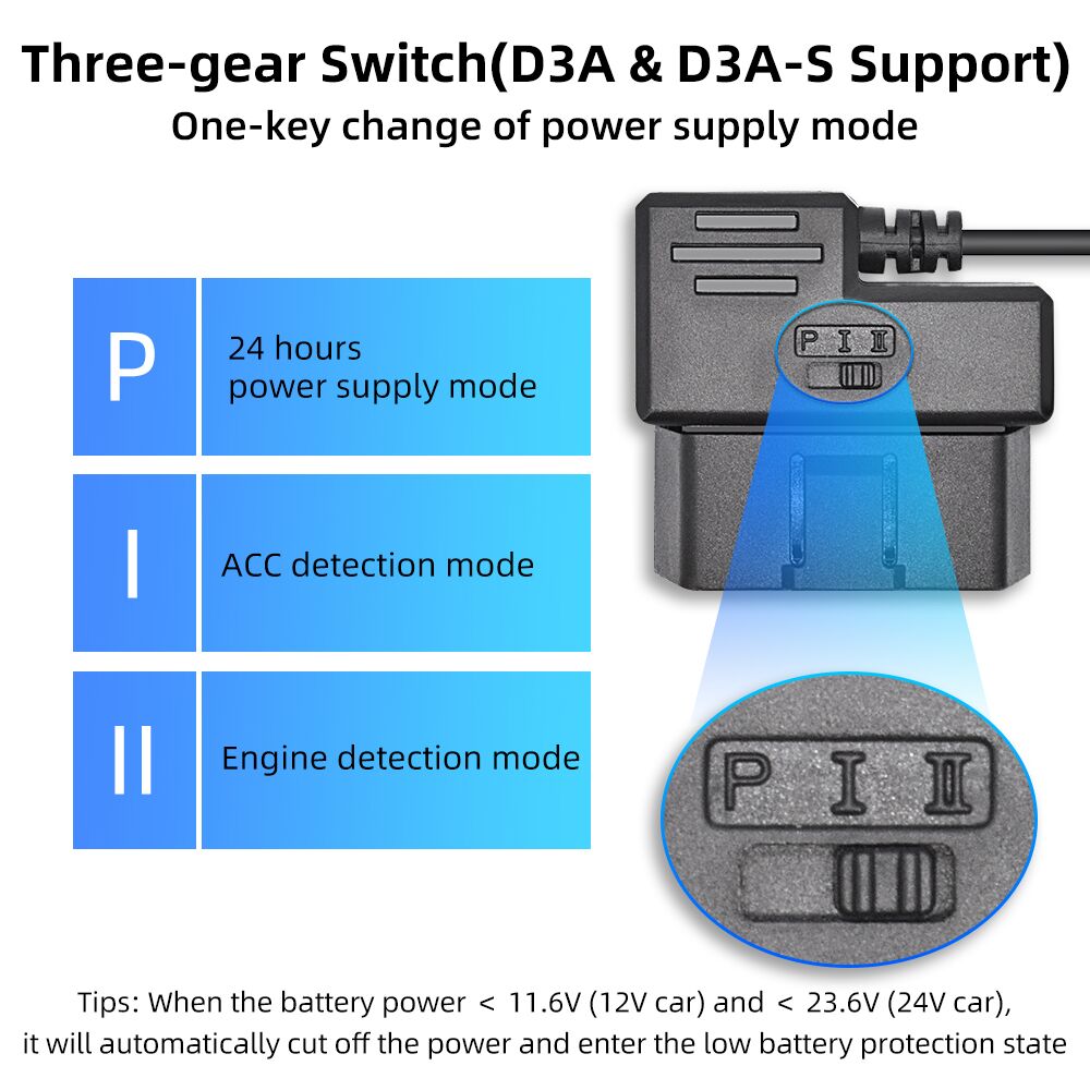 Deelife Hard Wire Kit Dash Cam Charger Adapter Mini Micro USB OBD2 Car DVR 12V 24V to 5V 3A 2A for DashCam OBD 2 Power Cable