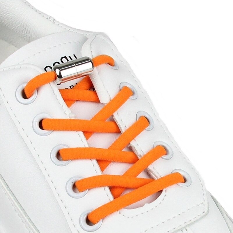 Cordones elásticos redondos sin lazos para niños y adultos, zapato Unisex, cordones para zapatillas, Color sólido, cierre rápido, 1 par