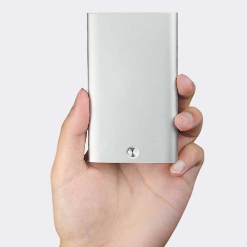 Xiaomi Mijia cartes de visite étui automatique Pop Up boîte couverture porte-carte en métal portefeuille sac ID carte boîte pour hommes femmes: Silver color