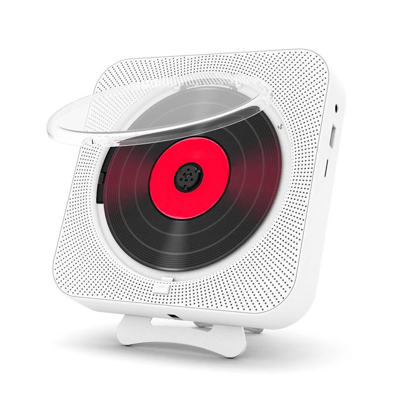 Bluetooth Speaker Draagbare Bluetooth Cd-speler Muur Gemonteerde Muziek Speaker Dubbele Hoorn Voor Cd Speler Radio Home Music Center: Default Title