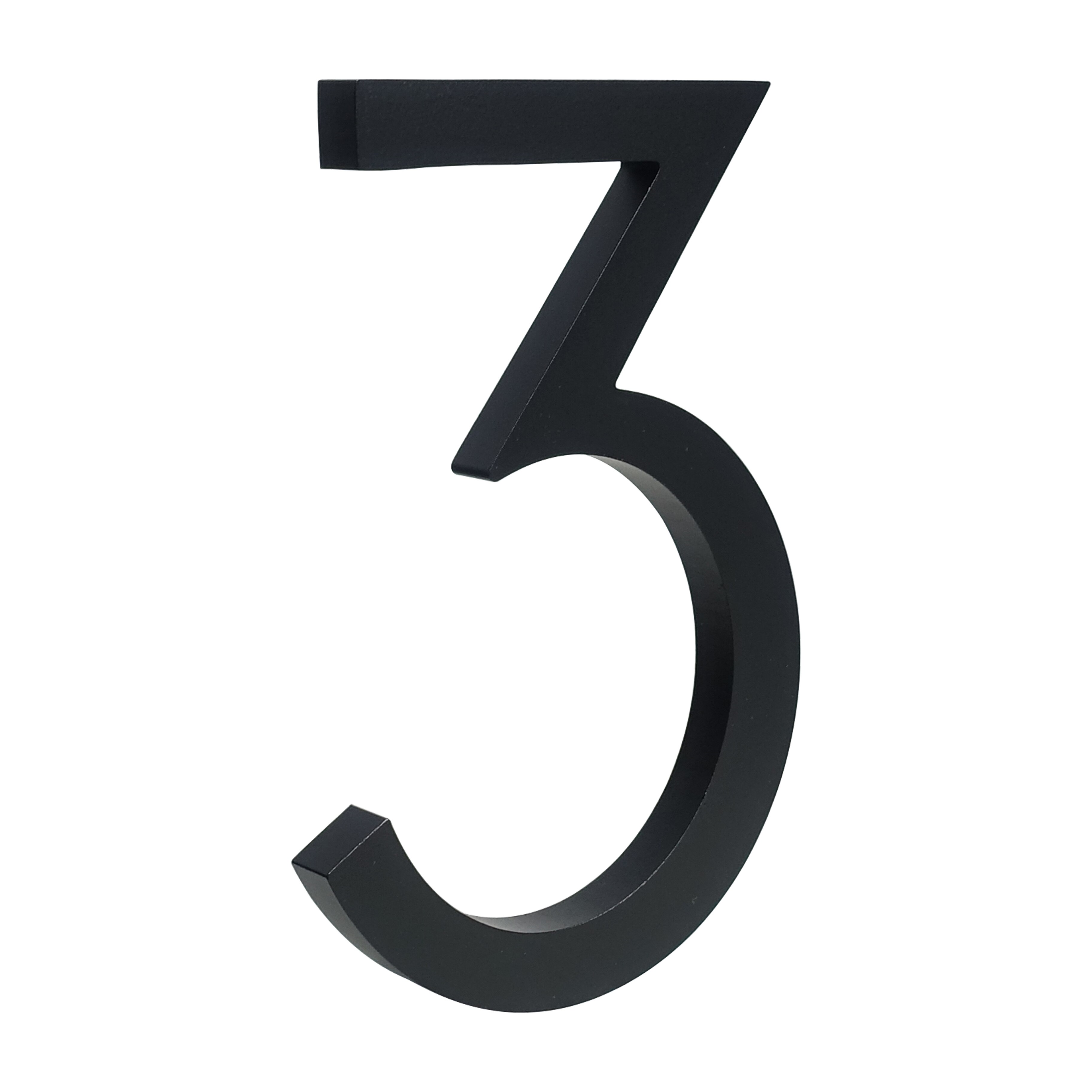 15 cm Big Black House Number Floating Sign Modern Door Numbers Building Signage Outdoor Huisnummer Numeros Casa Address BO: 10cm / 3