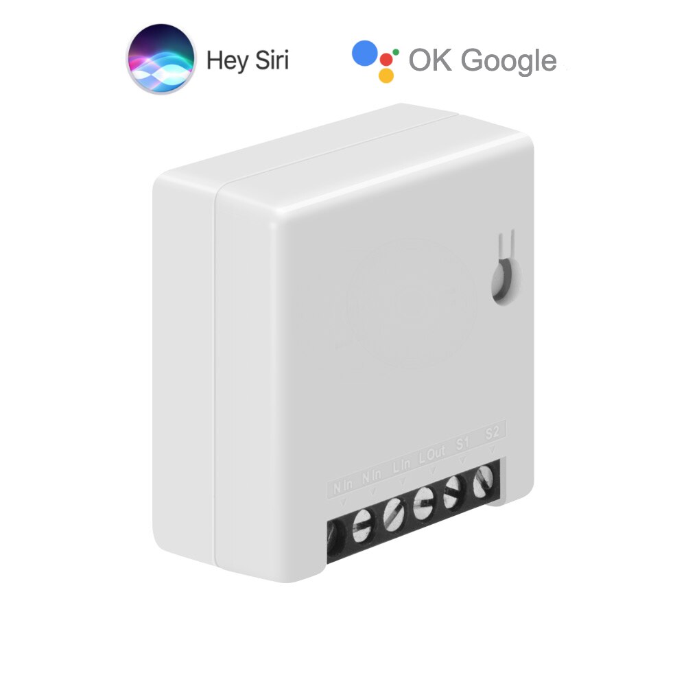 Mini Switch Relay For Apple HomeKit Smart Home WiFi Siri Google Assistant Voice Domotic Automation Socket Light Timing Module V2