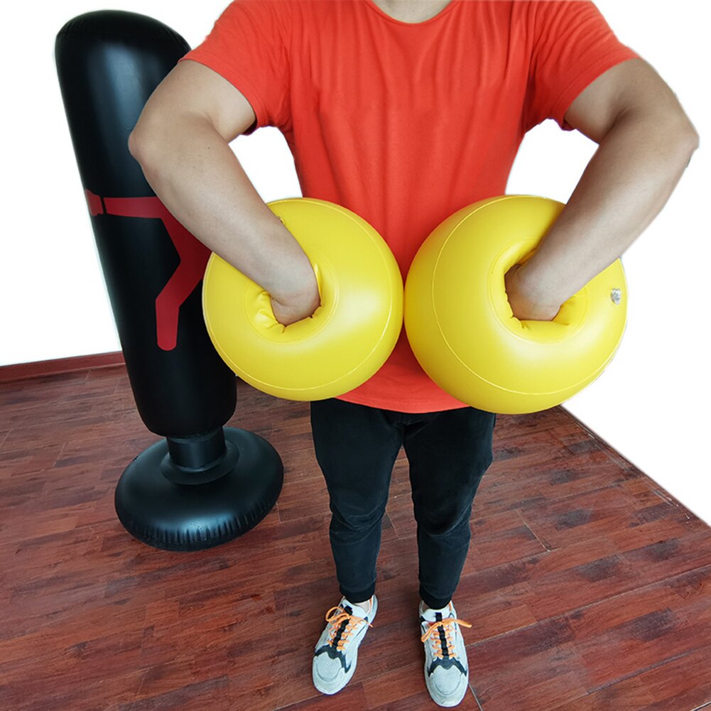 Multi-functional 2pcs Sports Fitness Classic Inflatable Punching Boxing Gloves Workout Muay Thai Taekwondo Sports Gloves