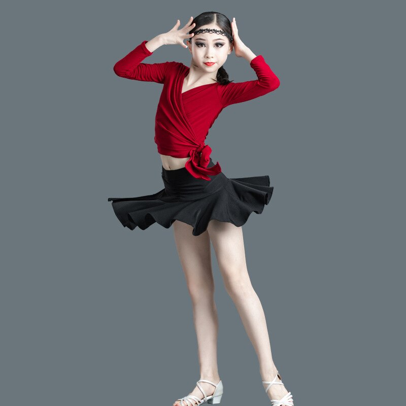 Robe de danse pour enfants, jupe latine, robe de – Grandado