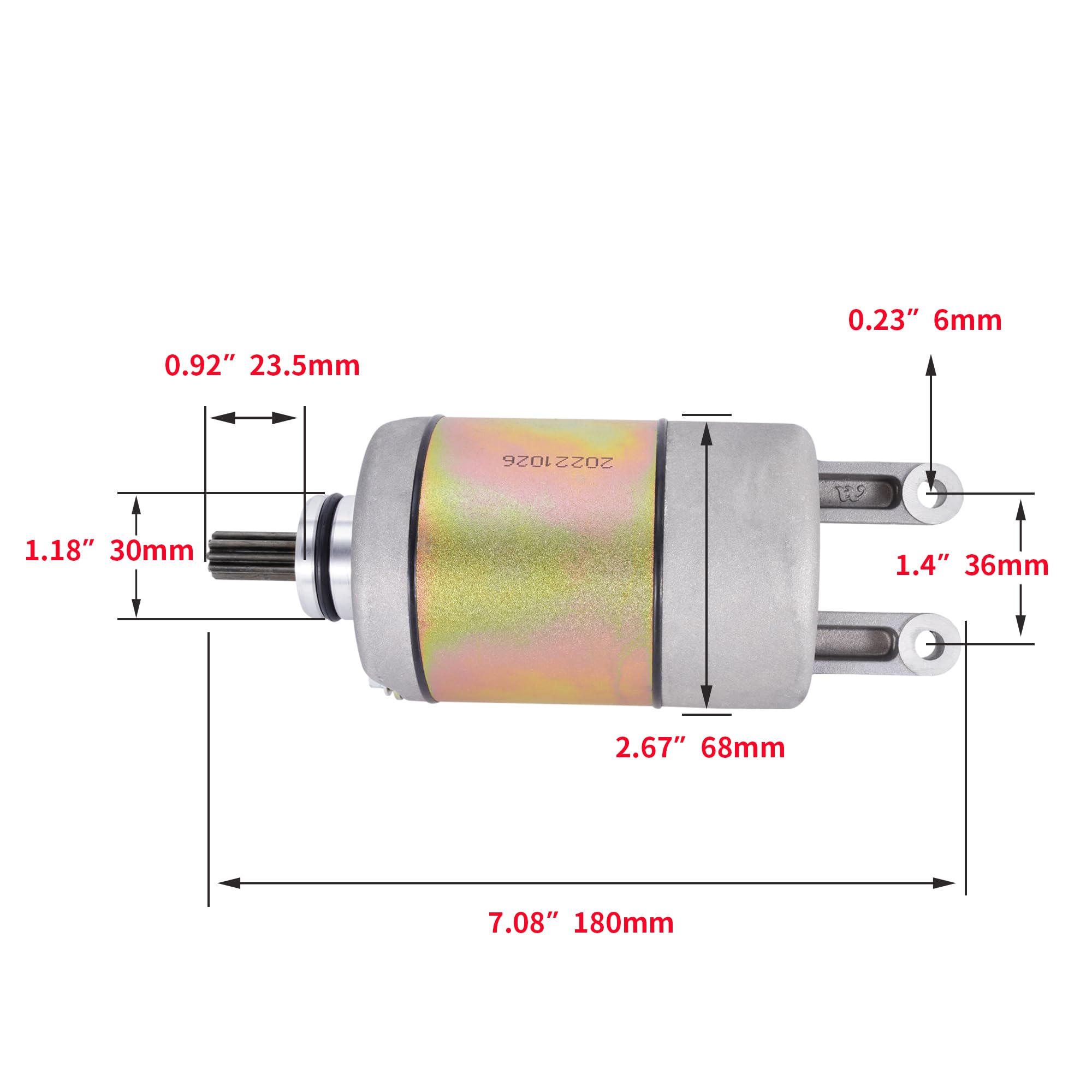 Starter Motor Replacement for Manco Talon Linhai Bighorn 260cc 300cc 4x4 ATV UTV