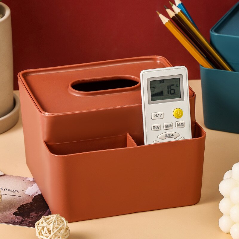 Wipes Paper Storage Box Dust-proof Tissue Box Desktop Tissue Box Remote Control Storage Box Pumping Box Napkin Box