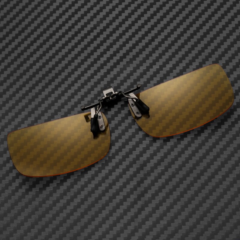 Brand yellow night vision glasses Clip-on polarized Ultralight UV400 driver anti glare glasses #CG9101TY