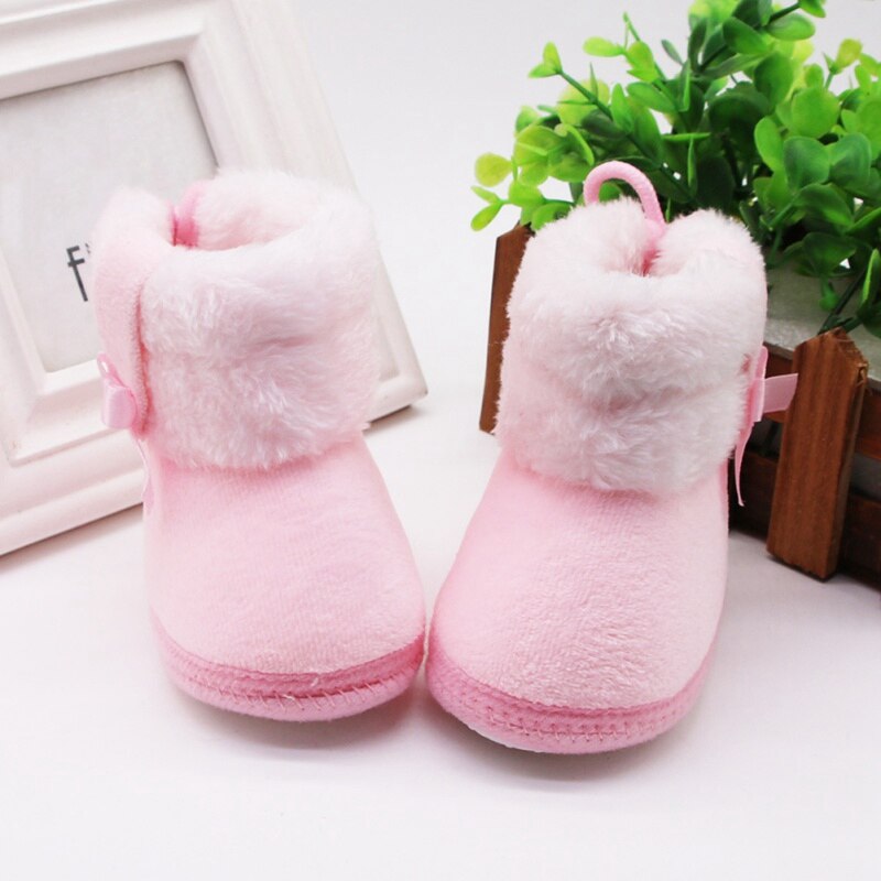invierno más terciopelo bebé primeros andadores Niña Zapatos botines casuales niño cuna zapatos calientes bebé