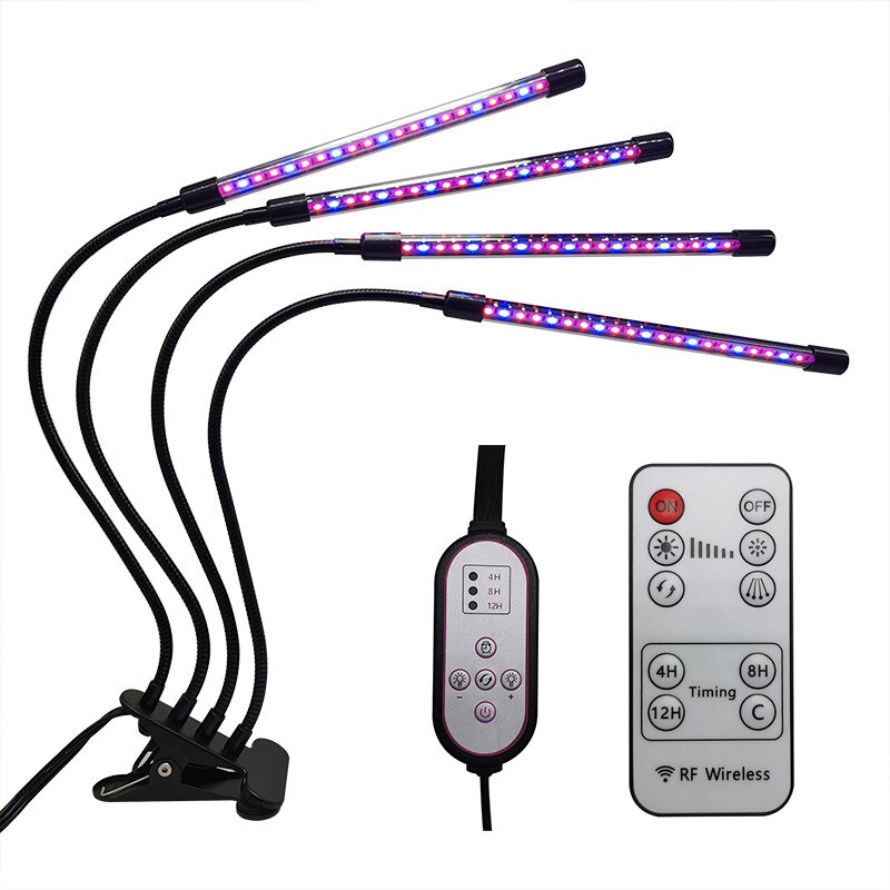 1 Pcs Of Plant Light Growth Lamp Full Spectrum LED Indoor Fleshy Household Fruit And Vegetable Coloring Tool: Remote control lamp