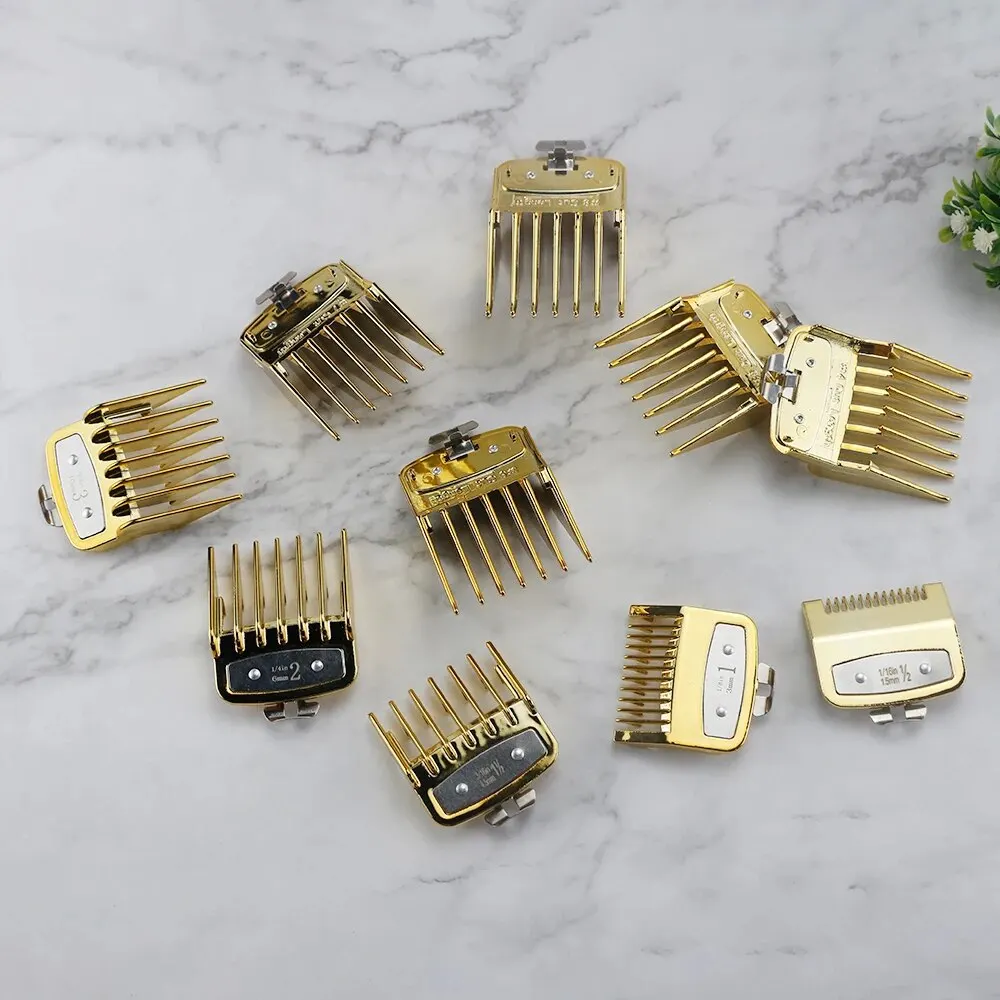 8/10 Stuks Professionele Tondeuse Limiet Gids Kam Voor Wahl Trimmer Universele Kapper Gids Kam Kapsel Tool Clipper limiet Kammen
