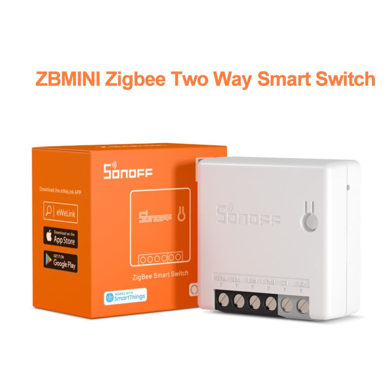 Sonoff SNZB-01 Zigbee Draadloze Switch/Zbmini Zigbee Smart Switch E-Welink App Werkt Met Sonoff Zigbee Brug Ifttt smart Home: ZBMINI Zigbee Switch