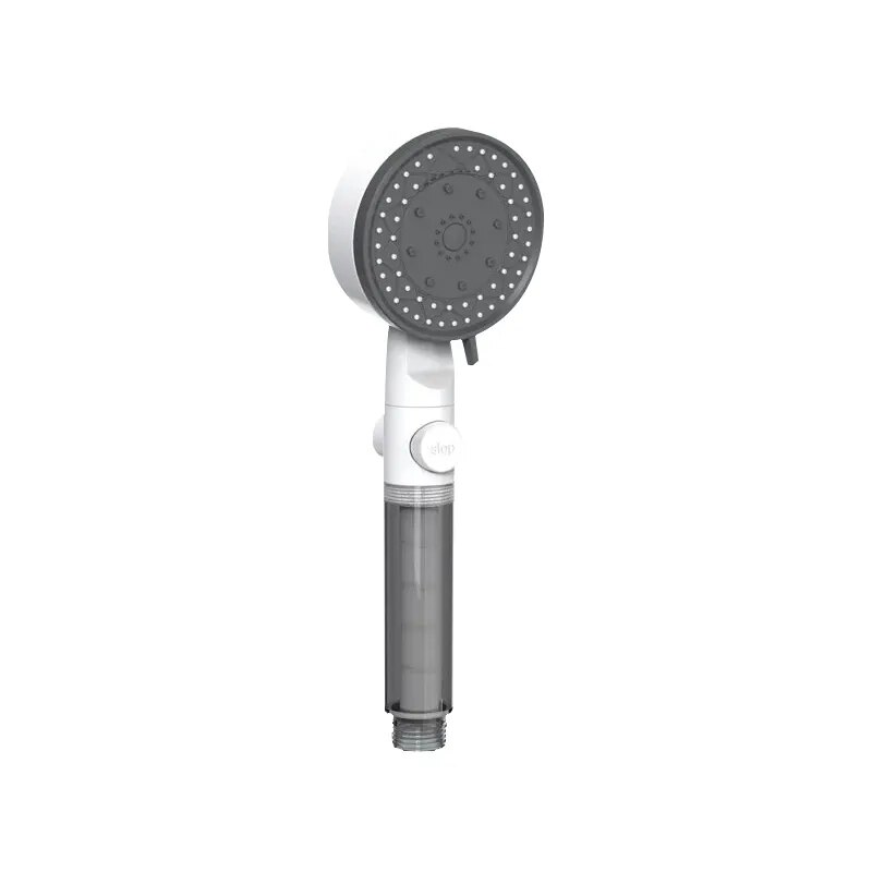8 Mode Douchekop Waterfilter Verstelbare Hogedrukdouche Draagbare One-Key Stop Douche Badkamer Accessoires: Default Title