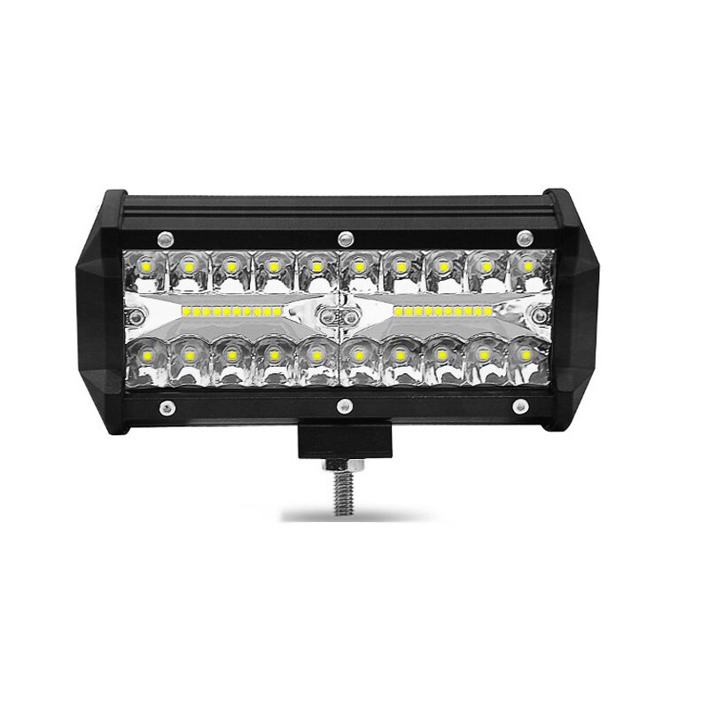 Mini bil led arbejdslys 126w firkantede led terrængående køretøj lastbil lygter spotlight led lys bar 6000k hvidt lys: 1 stk 120w