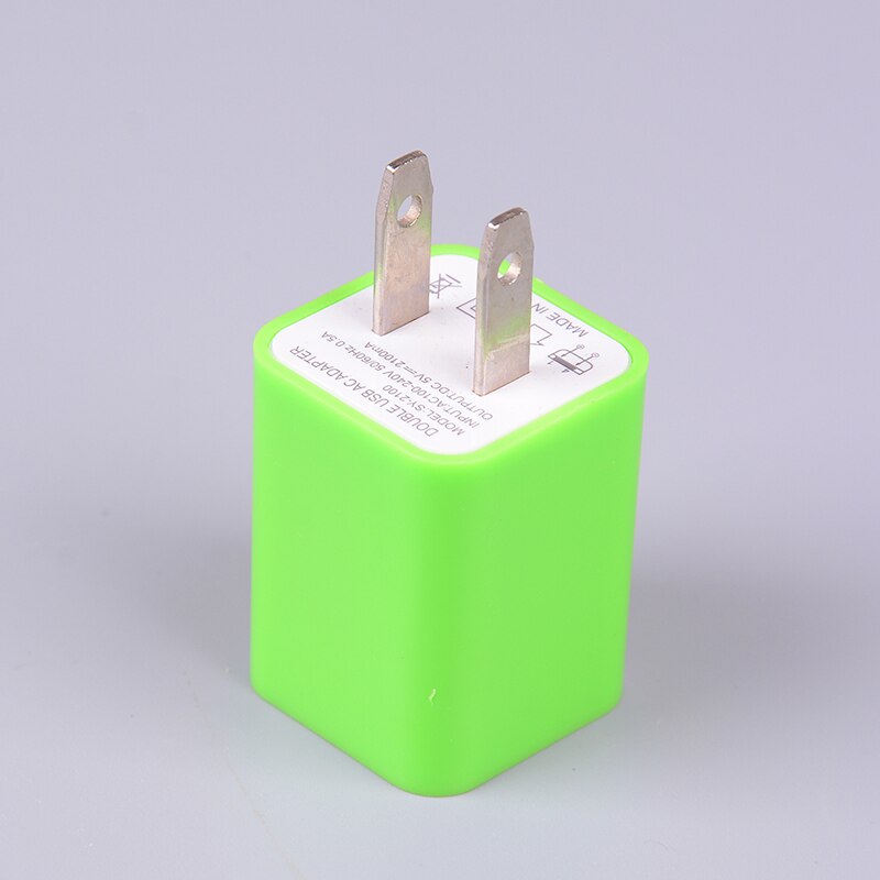 5V 1A double 2 ports USB ca mur maison chargeur adaptateur secteur prise américaine pour téléphone universel voyage