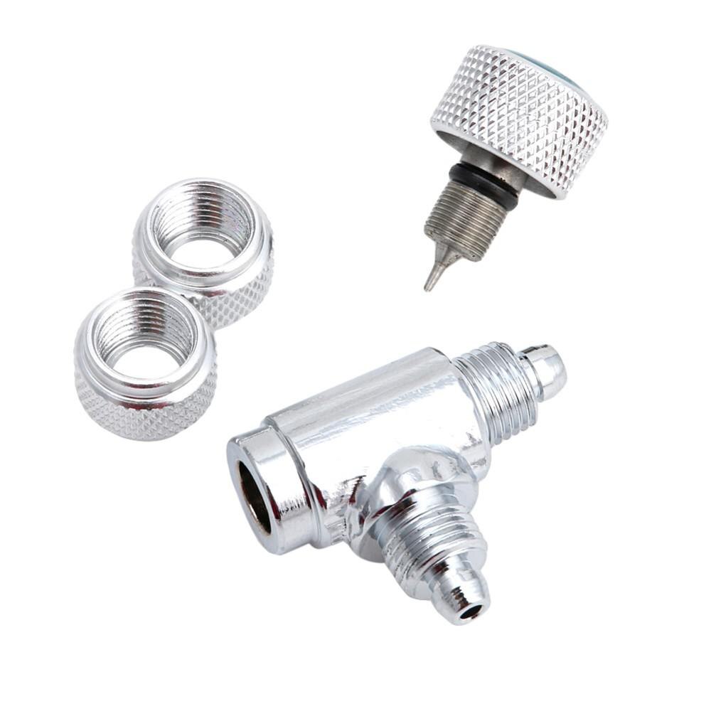 Rustfrit stål akvarie højtryk  co2 justerbar kontraventil luft  co2 rør konnektor til akvarie tilbehør