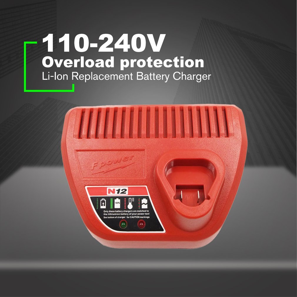 10.8V 12V Li-Ion Vervanging Batterij Lader Voor M12 Milwaukee 48-11-2401 48-11-2402 C12 B C12 Bx Lithium-Ion Batterij