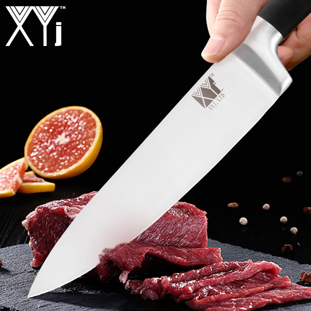 XYj Kitchen Knives Paring Utility Santoku Chef Slicing Bread Stainless Steel Knives Kitchen Tools Accessories