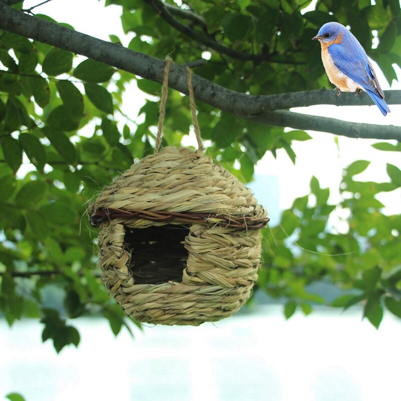Gras Vogel Hut, Gezellige Rustplaats Voor Vogels, Biedt Beschutting Tegen Koud Weer, hand Geweven Vogel Huizen Nest Perfect Voor Vink &