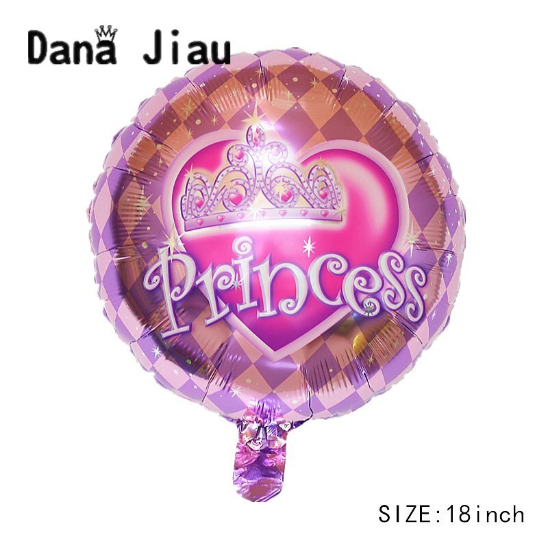 Dana jiau 18inch size meisje prinses gelukkige verjaardag helium folie ballonnen Roze party decoratie 23 jaar oude make up bal levering