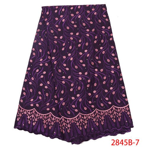 Swiss voile lace fabric Swiss voile lace in Switzerland with Stones for Wedding Dress KS2845B-3: Picture 7