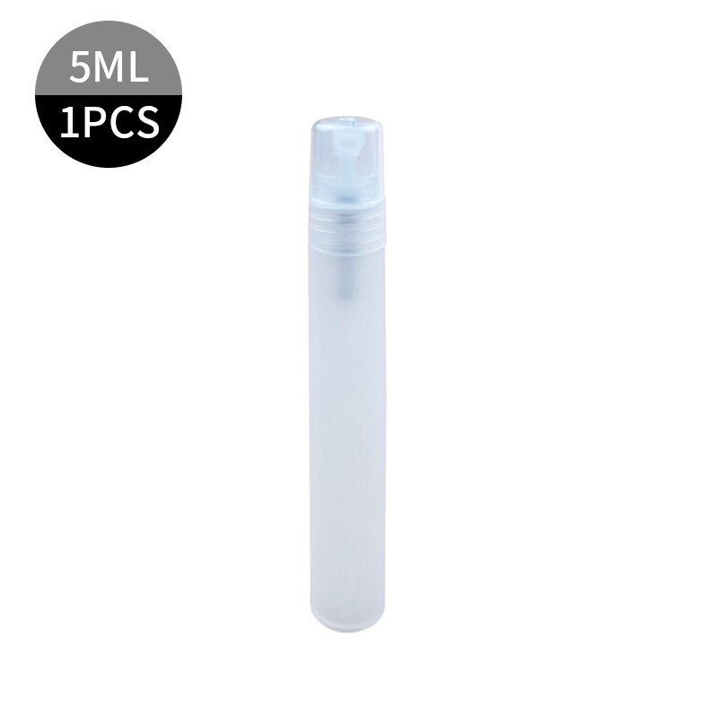 5ml lyserøde hvide blå klar plast parfume spray flaske prøve tåge sprayer forstøver parfume flaske: 4
