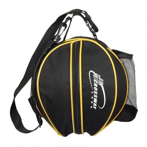 Praktischer basketballhalter, tragbarer volleyballträger, tragbarer, faltbarer fußballrucksack mit ein-schulter-mechanismus: Schwarz