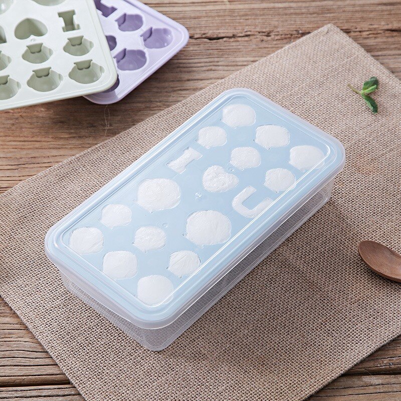 Penguin Modeling Food Grade Ice Model DIY Homemade Transparent Cover with Bottom Box Fun Ice Lattice 17