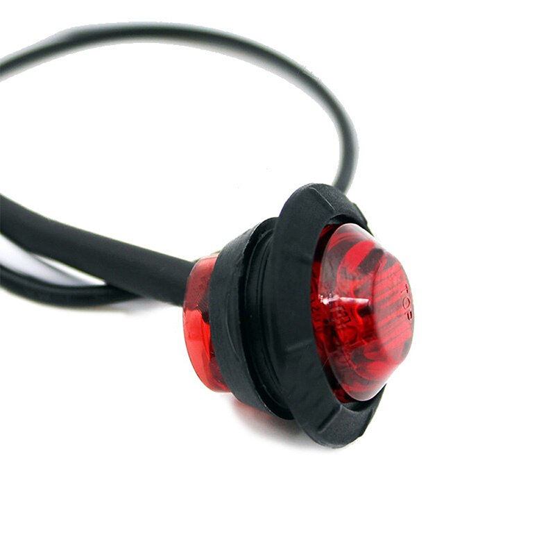 Luces marcadoras de coche remolque Mini botón LED impermeable Super brillante larga vida útil