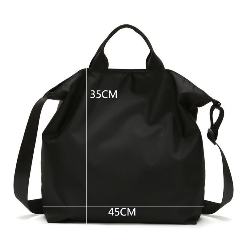 Sacs à main multifonctions en Nylon pour femmes, sac de voyage de grande capacité tendance, sacs de sport pour Shopping, sacs à bandoulière noir et bleu LW0156