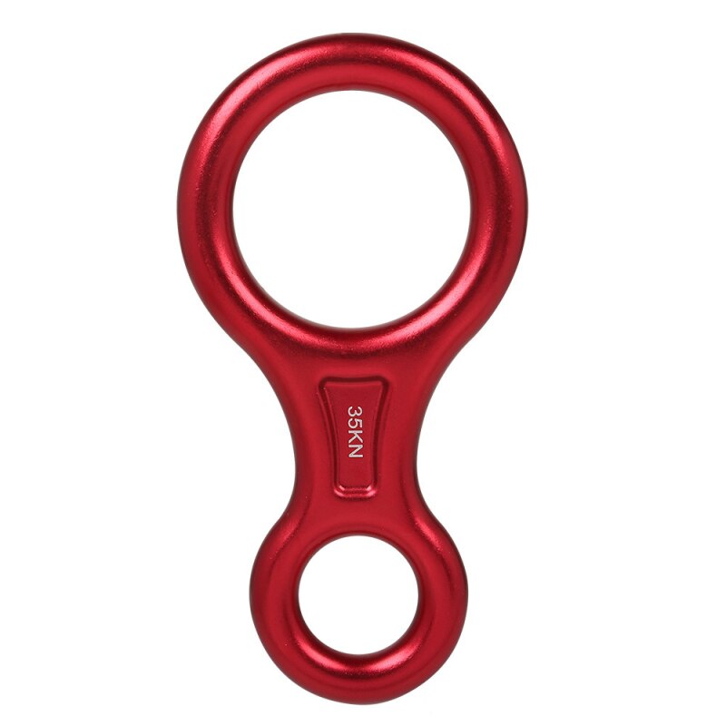Mosquetón de caída de velocidad al aire libre 8 anillos dispositivo de descenso de alta altitud dispositivo de descenso Protector de equipos de escalada Accesorios: red