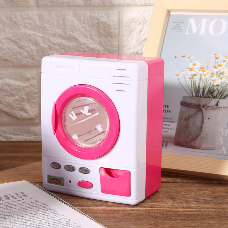 Simulatie Elektrische Ijzer Wasmachine Tafel Set Huishoudelijke Apparaten Speelhuis Speelgoed Baby Kids Educatief Speelgoed Met Geluid Licht