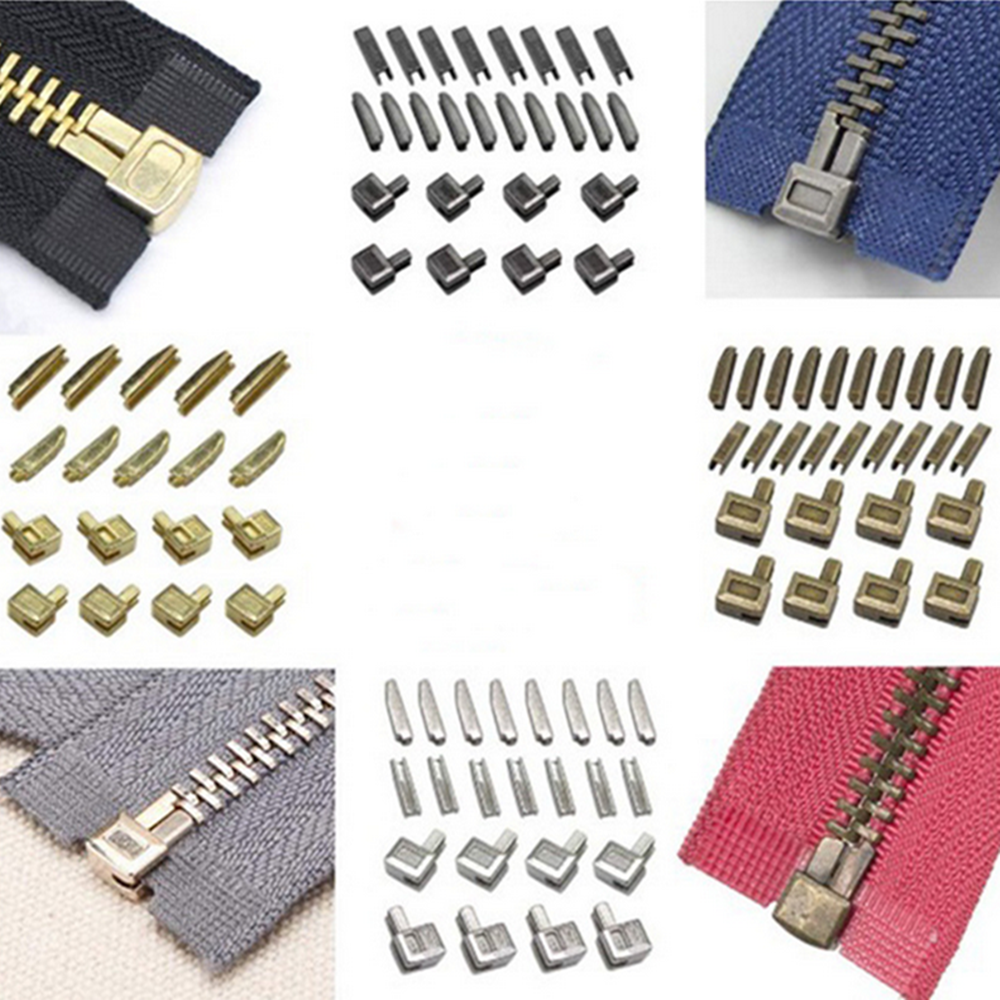 10 sets 3 # 5 # 8 # Metalen ritssluiting Slider-bevestigingen voor het onderhoud van metalen ritssluitingen