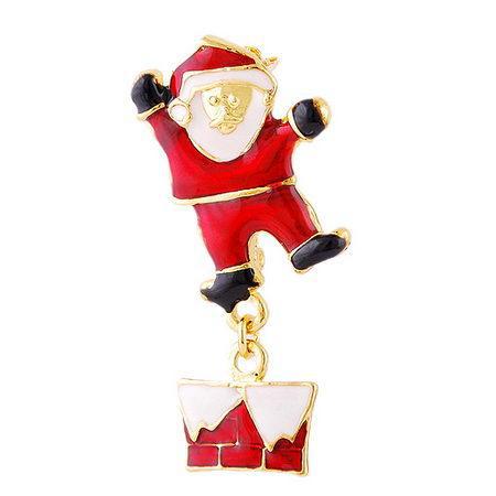 6 stks Kerst Broches Pin Bagde lijfje Broche Veiligheidsspelden voor DIY craft kerstboom Pin kerstman broches Kleding decor: 7