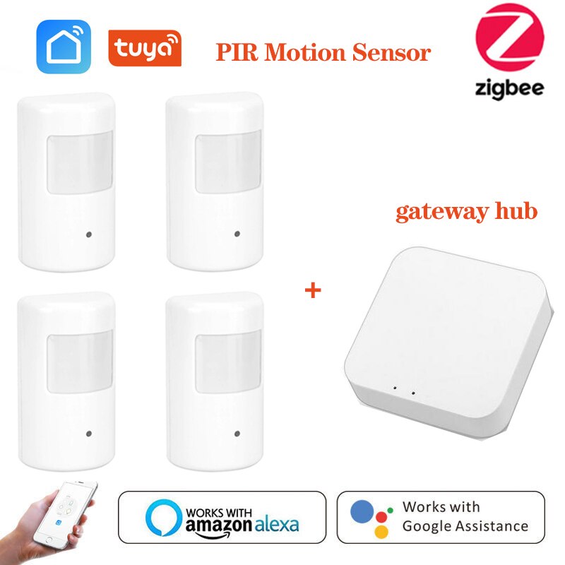 Tuya Zigbee Human Body Sensor Wireless Smart Body Movement PIR Motion Sensor Zigbee 3.0 Use With Gateway Tuya Smart Life App