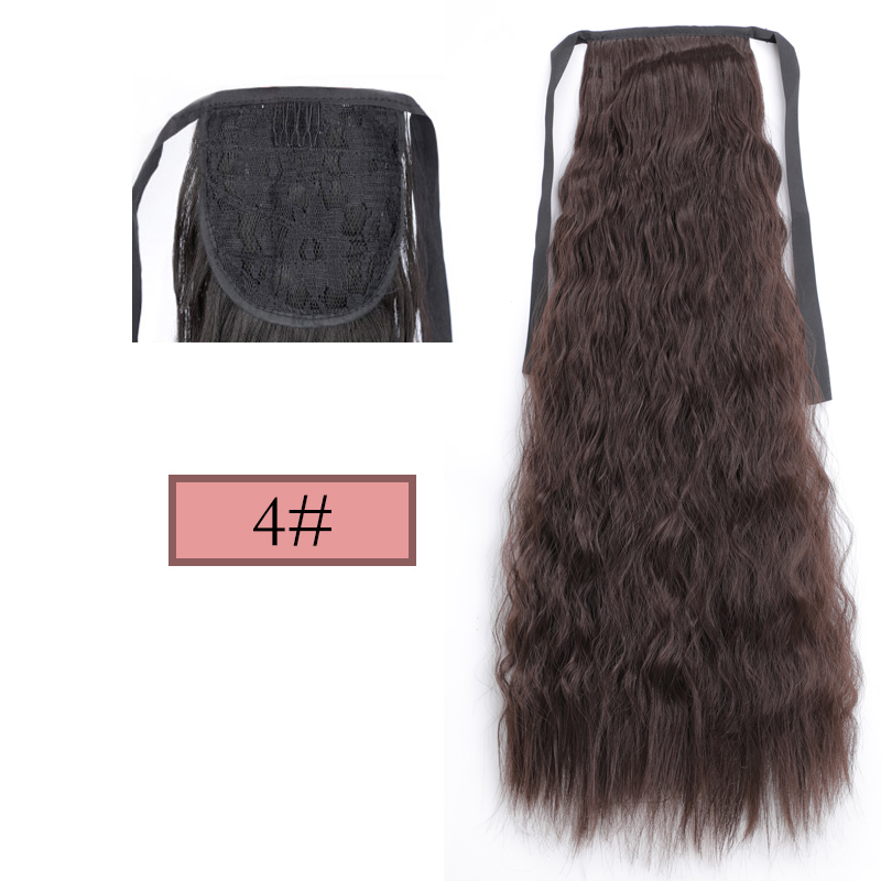 LISI HAIR Long Straight Clip In Tail False Hair Ponytail Hairpiece With Hairpins Synthetic Pony Tail Extensions: 1B/27HL