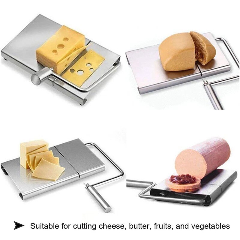Hoonra 1Pcs Rvs Kaasschaaf Multifunctionele Kaas Boter Slicer Cutter Handvat Snijmachine Keuken Accessoires